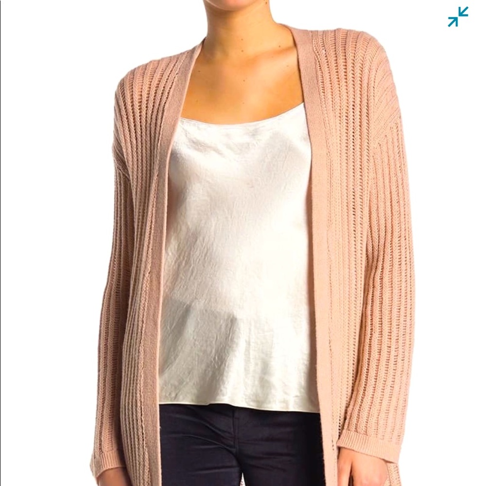 Johnny Was Long Cashmere Open Cardigan